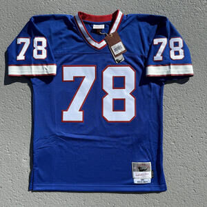 Men's Mitchell & Ness Buffalo Bills Legacy Jersey 1990 Bruce Smith 44 (Large)